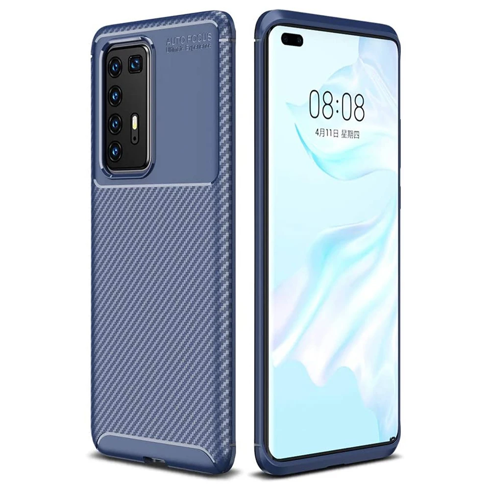 

2020 AUTO Phone Case Beetle Carbon Fiber Mobile Cover for Huawei P40 Pro