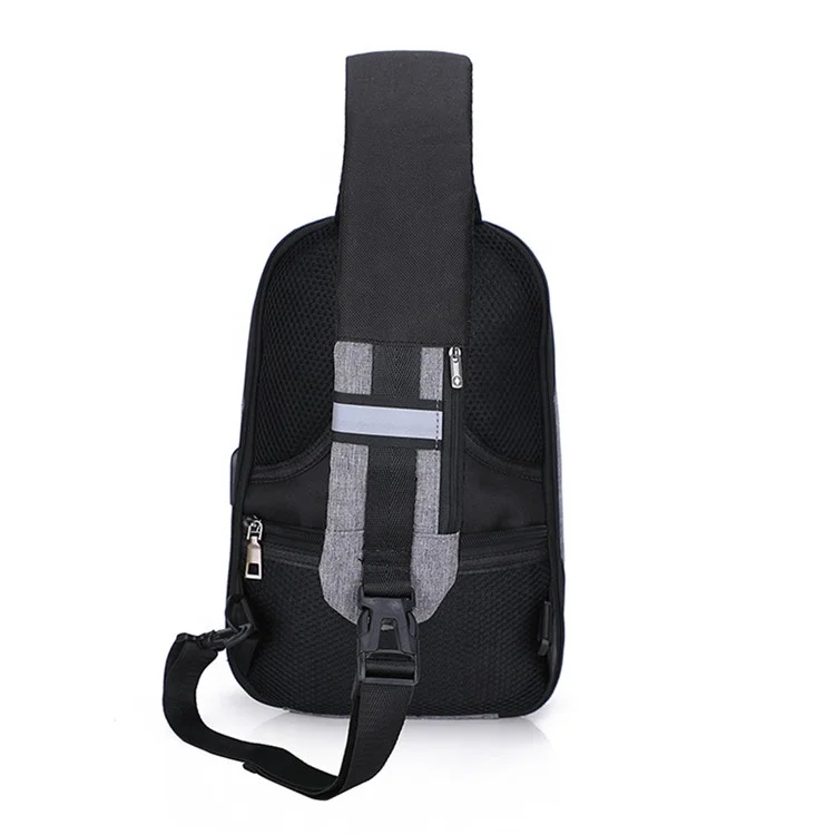 
China manufacturer custom male outdoor sport travel fashion sling shoulder chest bag 