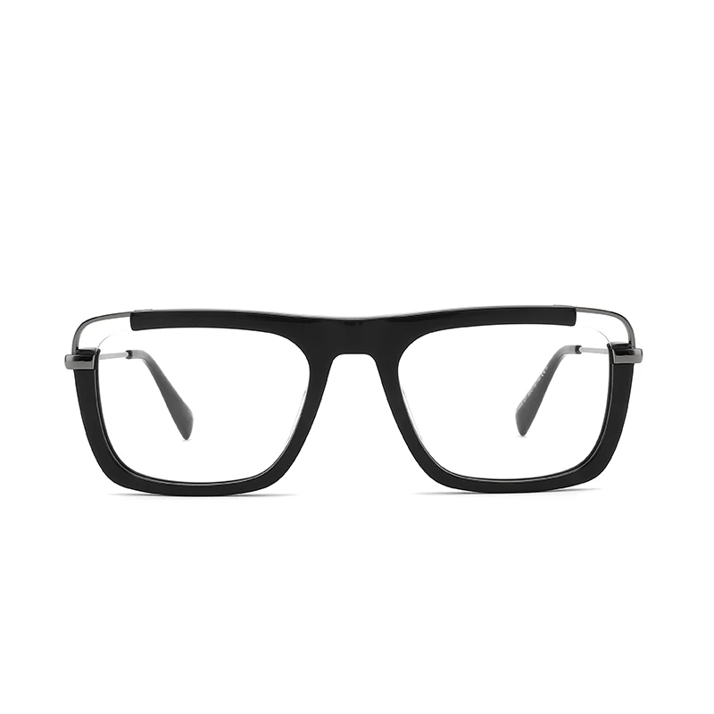 

High Quality Fashion Colorful Optical Glasses Acetate And Metal Eyeglasses Frame Can Be Customized Logo Eyewear Frame Eyeglasses