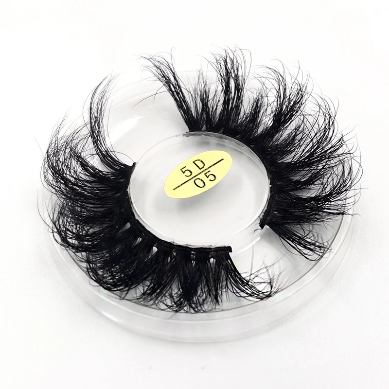 

Europe and America Custom Own Brand thick dramatic eyelashes long soft 3d 25mm mink eyelash with high quality, Black