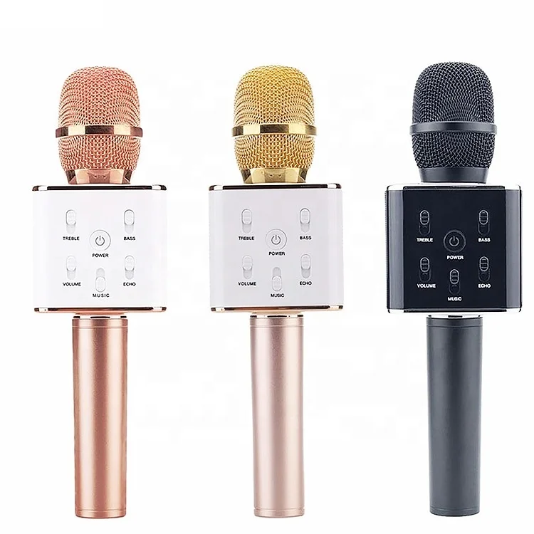

LAIMODA Q7 Karaoke Microphones Recording Dynamic Microphone Stand mic Studio Wireless Microphone Wireless, Red,black,blue,sliver,pink,gold