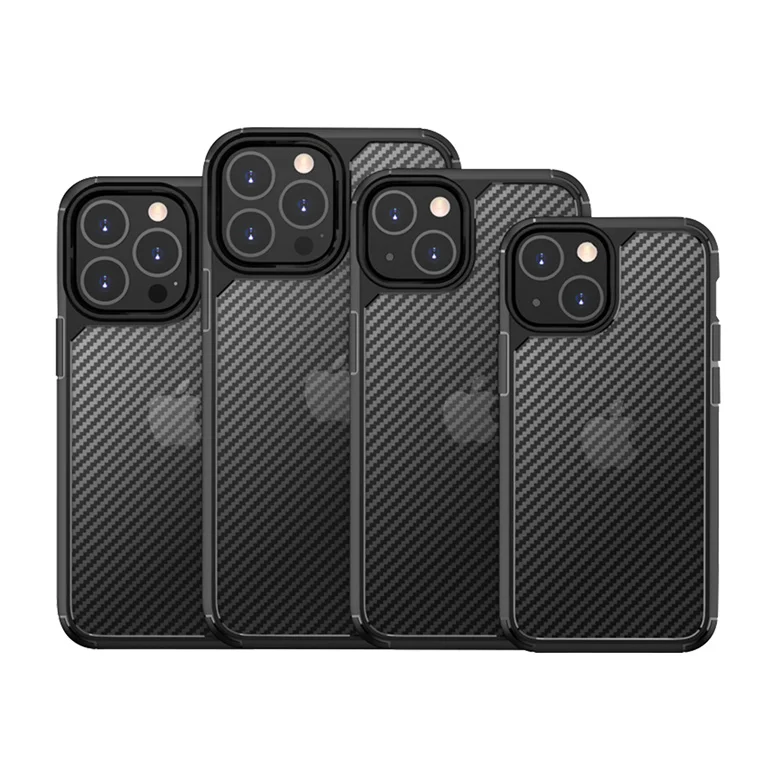 

2021 popular scratch-resistant products for Iphone 11 carbon fiber aramid phone case, Black,