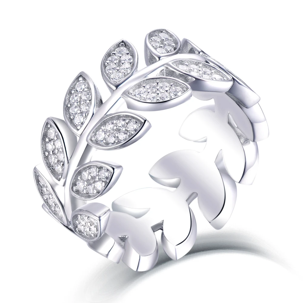 

SKA Jewelry 925 leaf ring silver size 4 5 6 7 8 9 10 s925 ring ladies sterling silver rings men, Picture