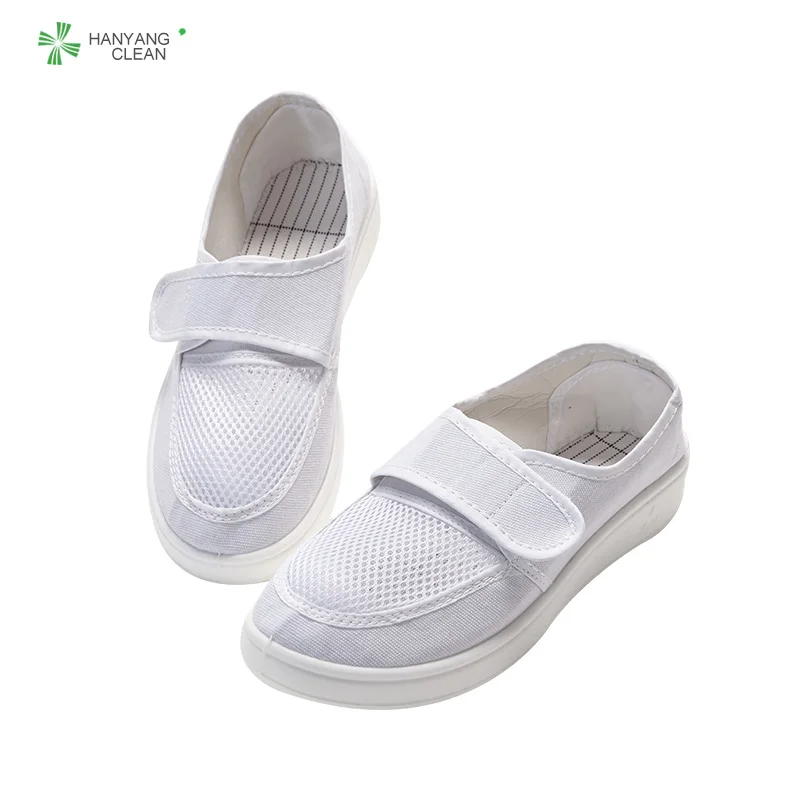
Cleanroom PVC Sole anti-slip White esd anti-static mesh shoes 