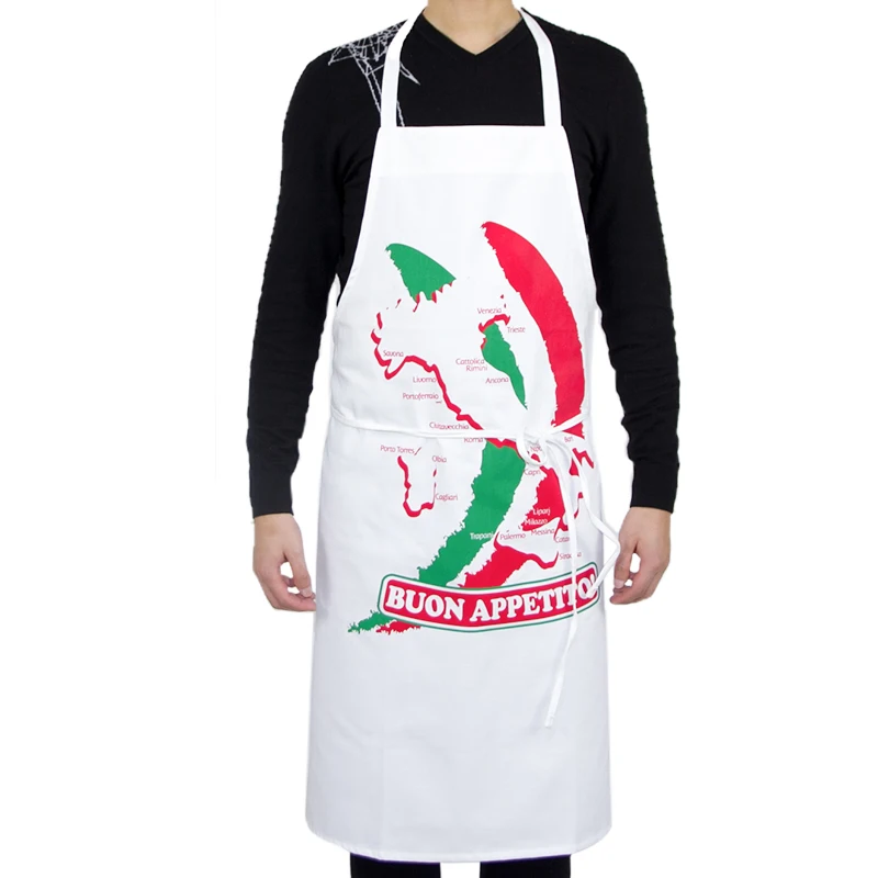 

KEFEI high quality cotton custom print kitchen cooking restaurant hotel apron, Ten colors