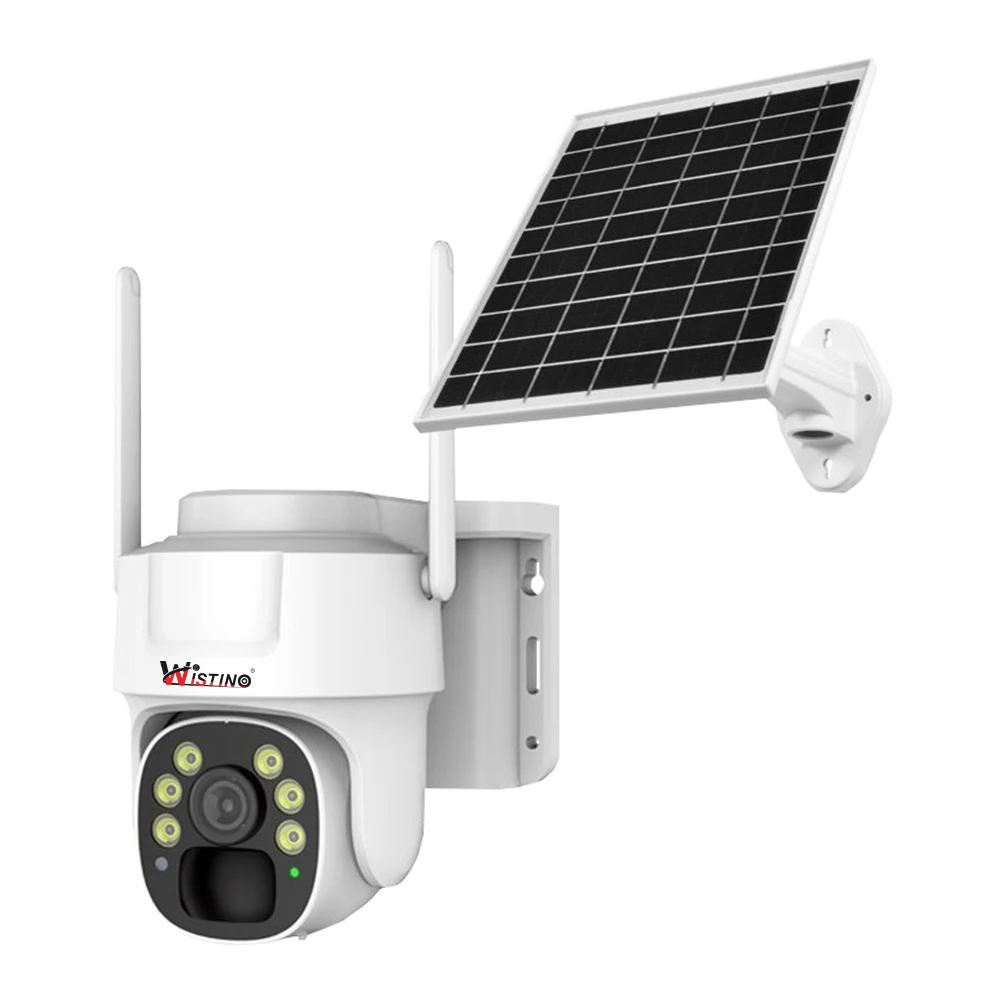 

Wistino V380 Solar Outdoor Waterproof 3MP 4G Wireless CCTV Camera Two Way Audio Auto Tracking Night Vision Solar CCTV Camera