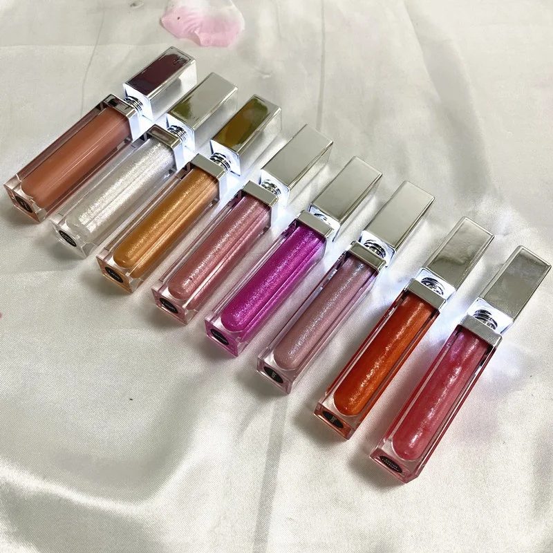 

Free Design LED Lipgloss With Mirror Wholesale No Brand Luxury Liquid Lipstick Cosmetics Lip Gloss