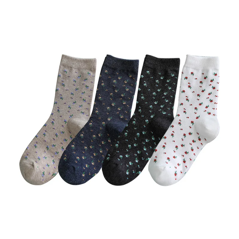 

Fashion Custom Women Cotton Embroidery Crew Casual Slouch Tutu Socks
