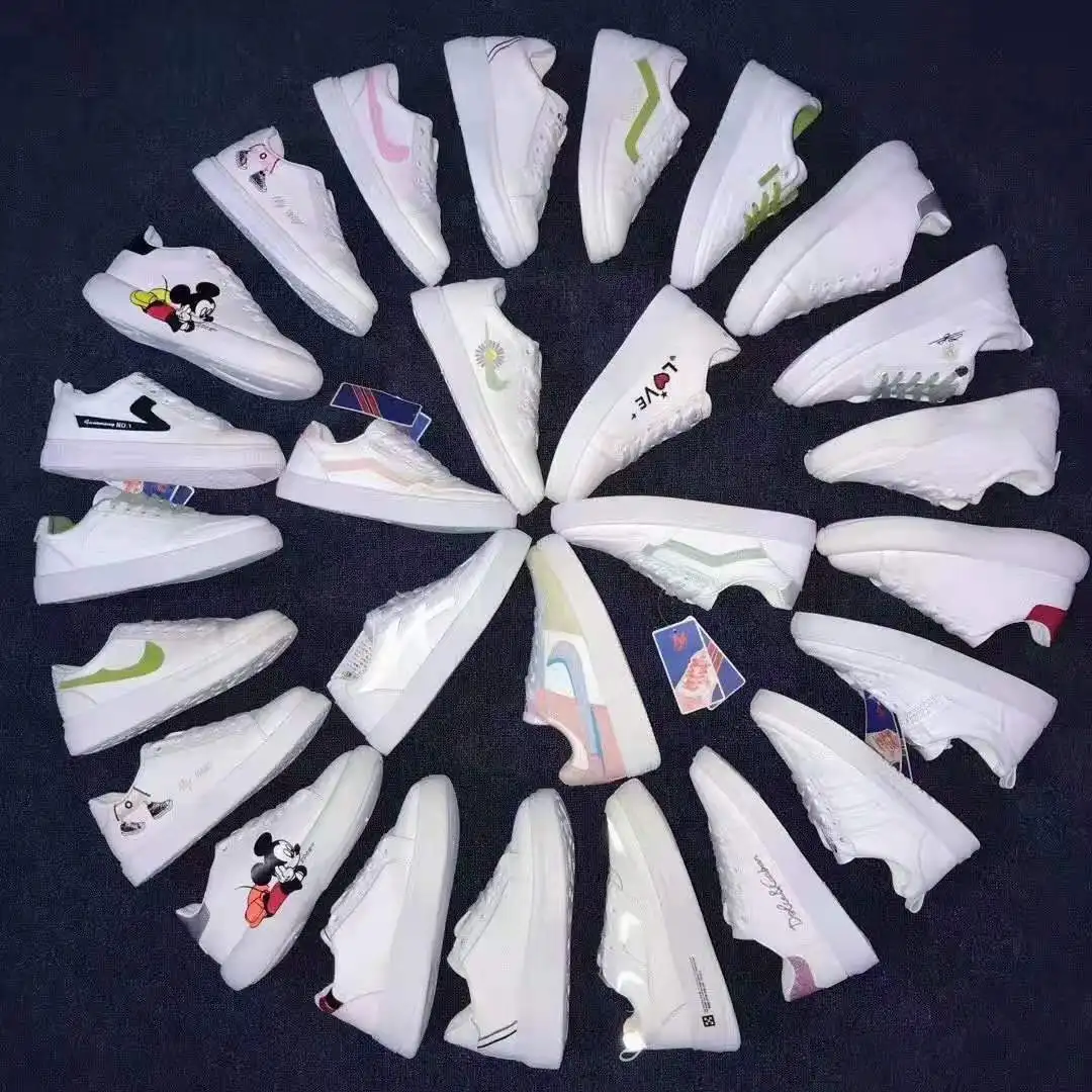 

High quality new style shoes stock mix style fashion and comfortable running sport shoes of women leisure casual sneaker, Multiple colour