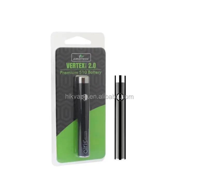 

Top quality 350mah vv CBD 510 thread vaporizer pen mod Airis Vertex 2.0 vape pen kit, Black/white/red/blue/gun metal/rainbow/purple/green