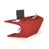 high end solid surface office furniture desk executive red office table