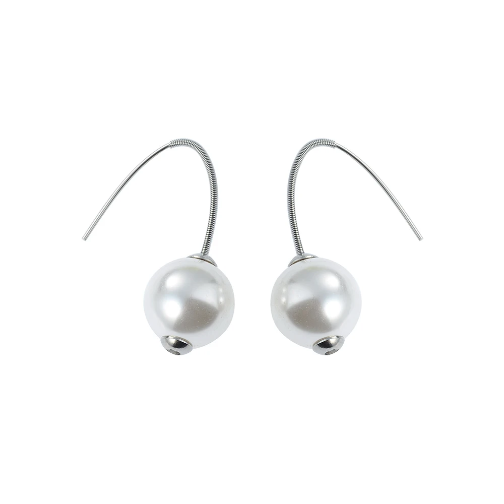 

Pearls Earrings Set Jewelry For Women Hook Korean Style Rear Hanging Earring
