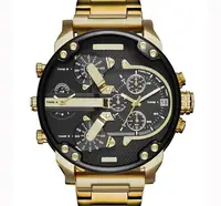 

2018 Top 10 Wrist Watch Brand Fashion Luxury DZ 7333 Gold Metal Quartz Analog Man Military Army Watch Relojes Hombre