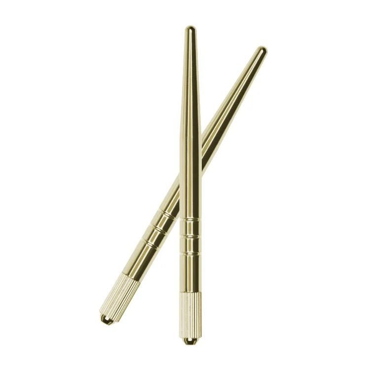 

Free With Logo Gold Phibrows Microblading Pen Microblading Hand Tool, Gold/silver