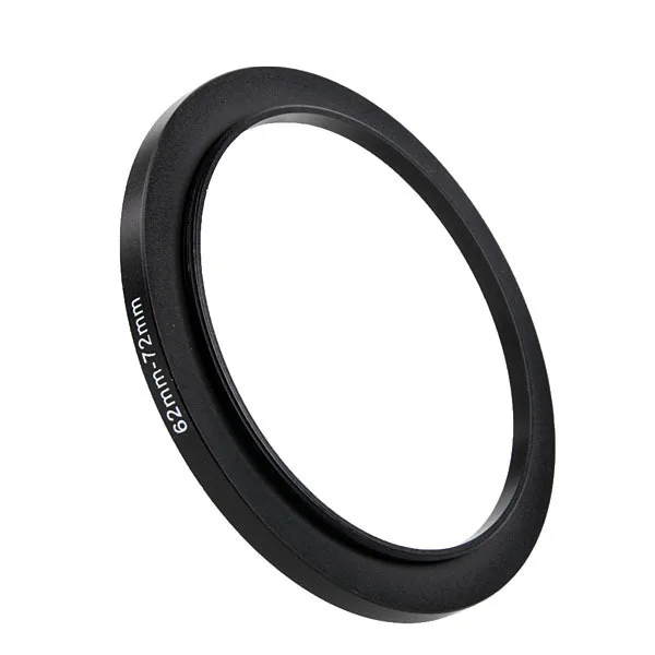 

62- step down adapter ring for camera lens, Black