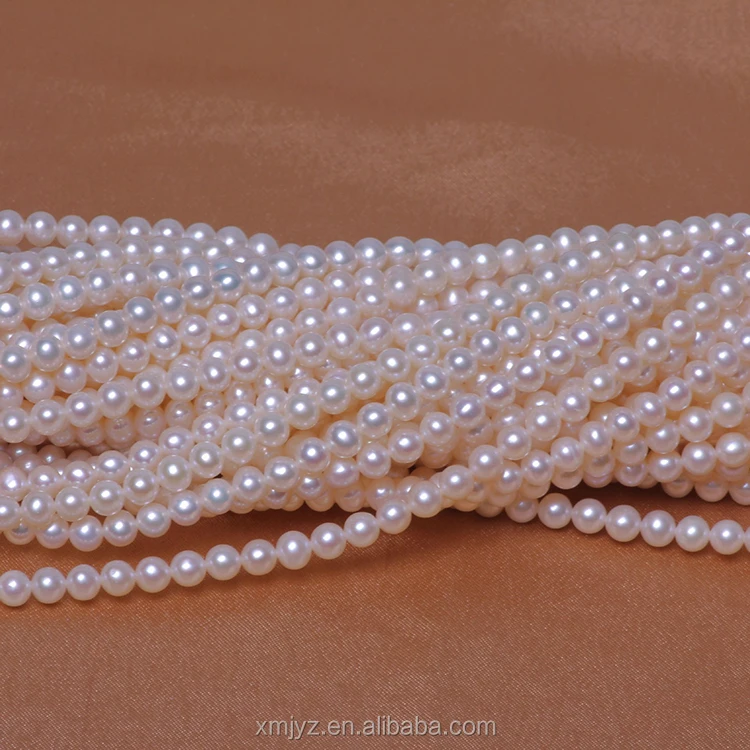 

ZZDIY047 Wholesale Freshwater Pearl Necklace 5.0-6.0Mm Round Aaa1 Fresh Water Pearl Strand Necklace Pearl Manufacturers