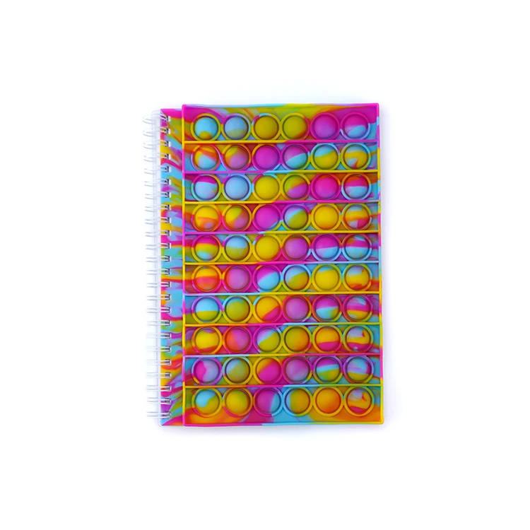 

A5 Lose Stress Soft Rubber Cover Lined Spiral Notebook