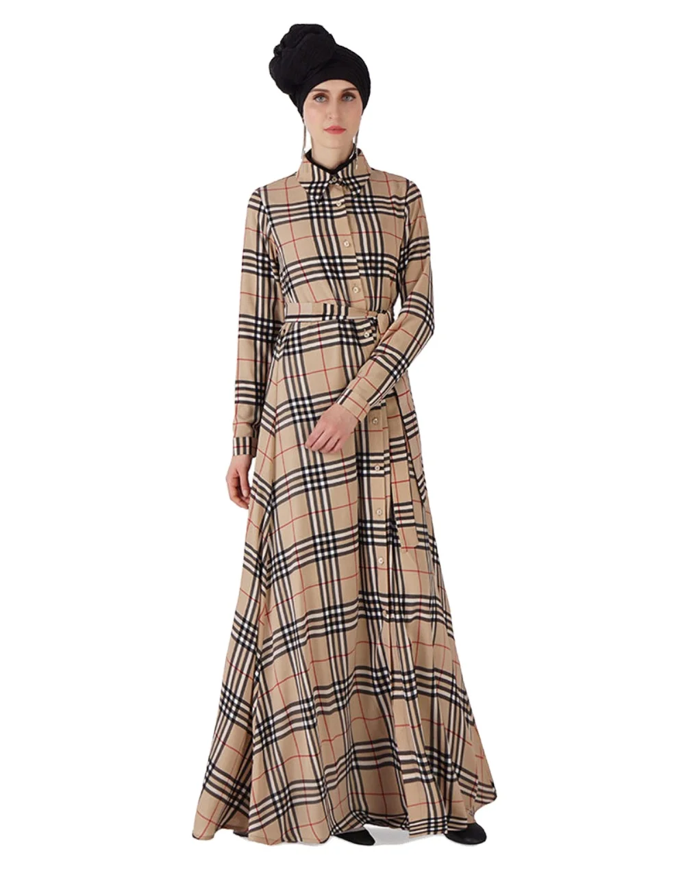 

Summer Designers Fashion High women Quality Ladies Luxury Maxi Women Casual muslim Dress clohing, Pic color