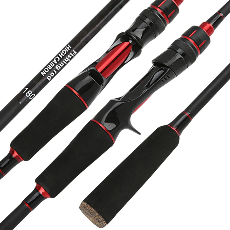 

China supplier carbon fishing rod pole 1.8m/2.1m/2.4m casting fishing rod 2 section spinning fishing rod for winter
