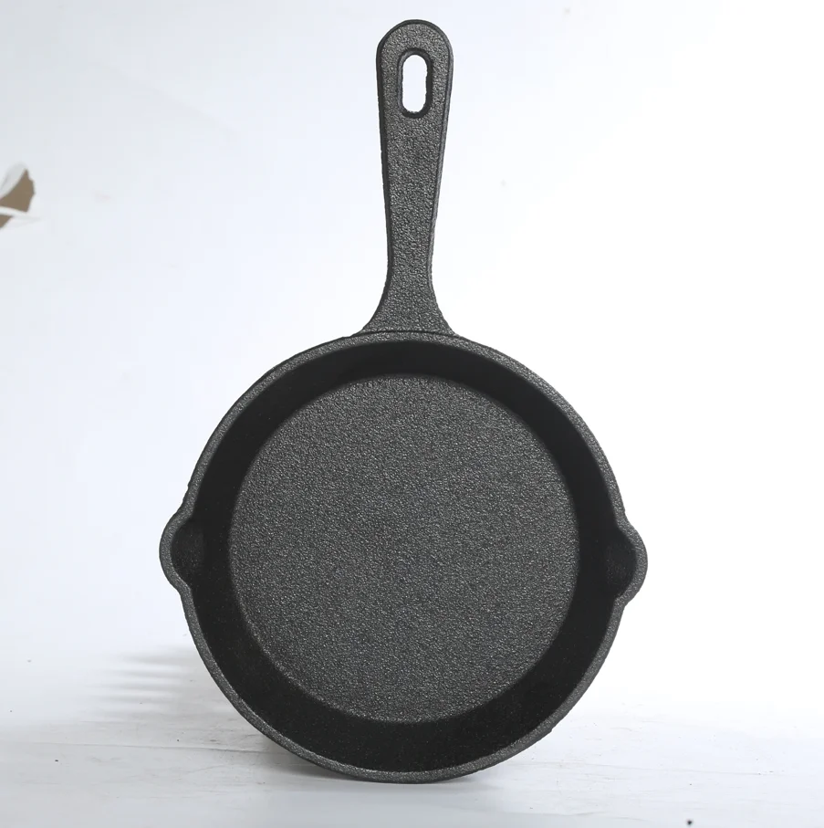 New arrival Non-stick round iron fry pan cast iron skillet