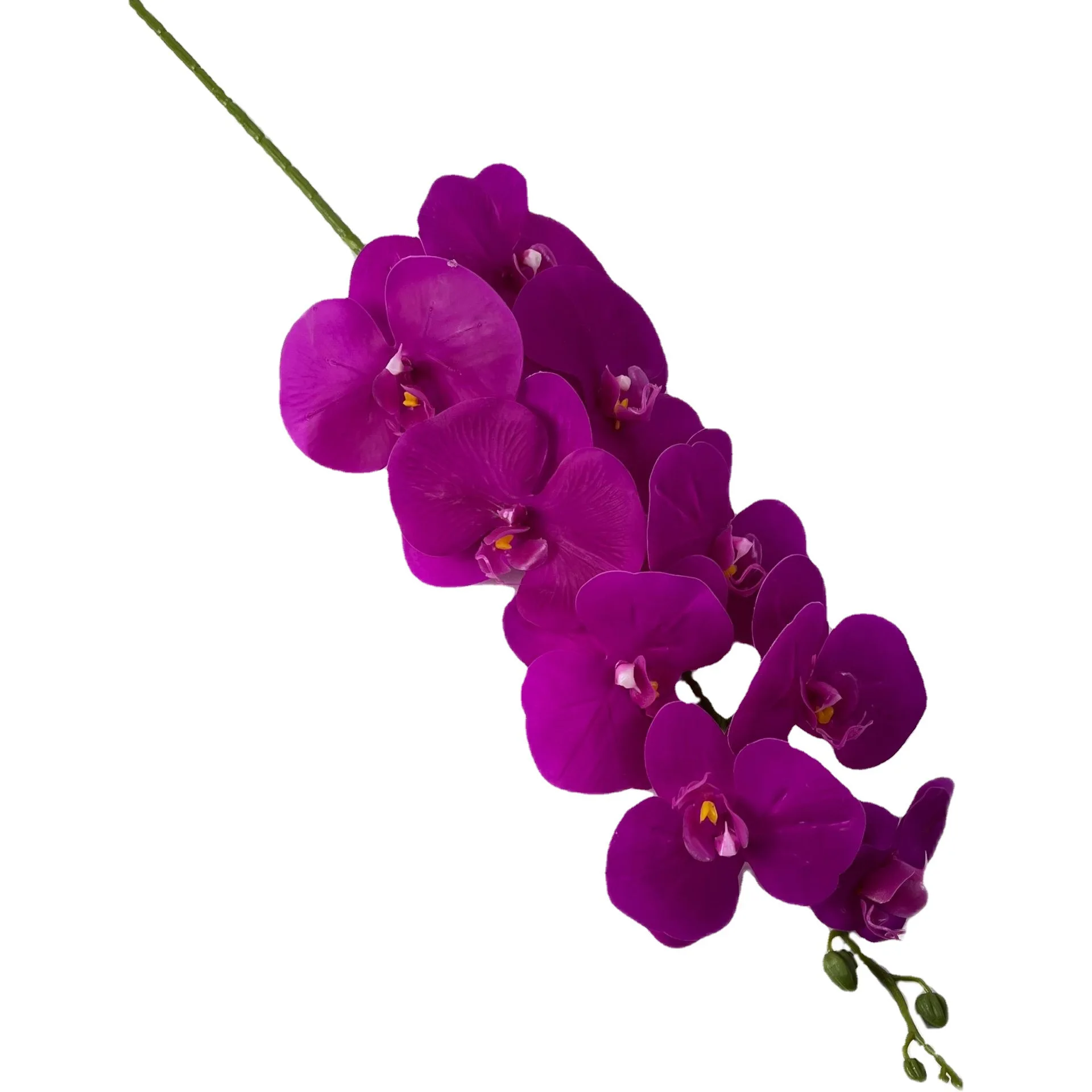 

JOY 2023 hot artificial single 9-headed phalaenopsis orchid home ornaments artificial plant wall decorative flowers wholesale