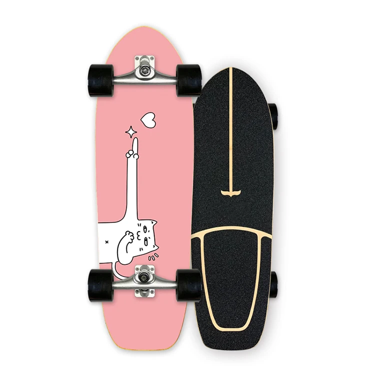 

Canadian Maple 7 Ply Skateboard Deck Four Wheel Surf Skateboard for adult