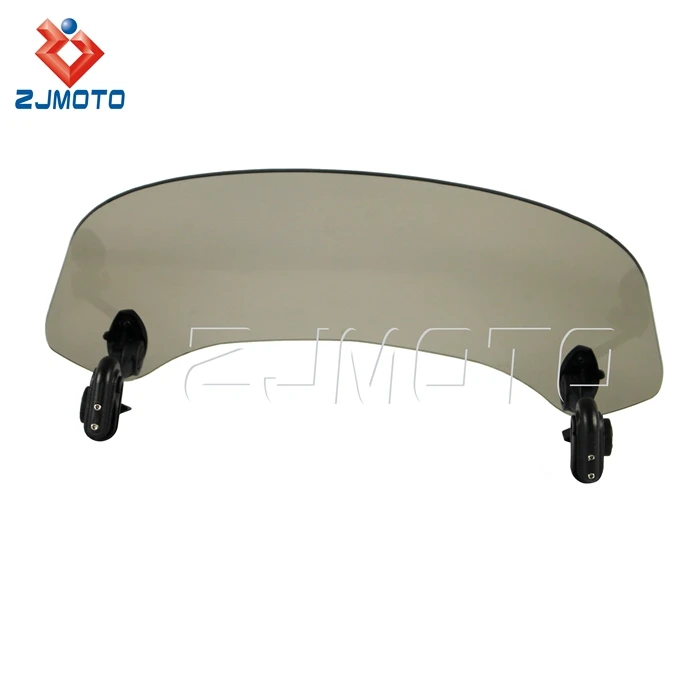 Universal Motorcycle Clear Windshield Spoiler Deflector Extender With