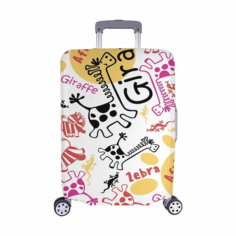 

Custom Printed Luggage Dustproof Cover For Travelling Suitcase