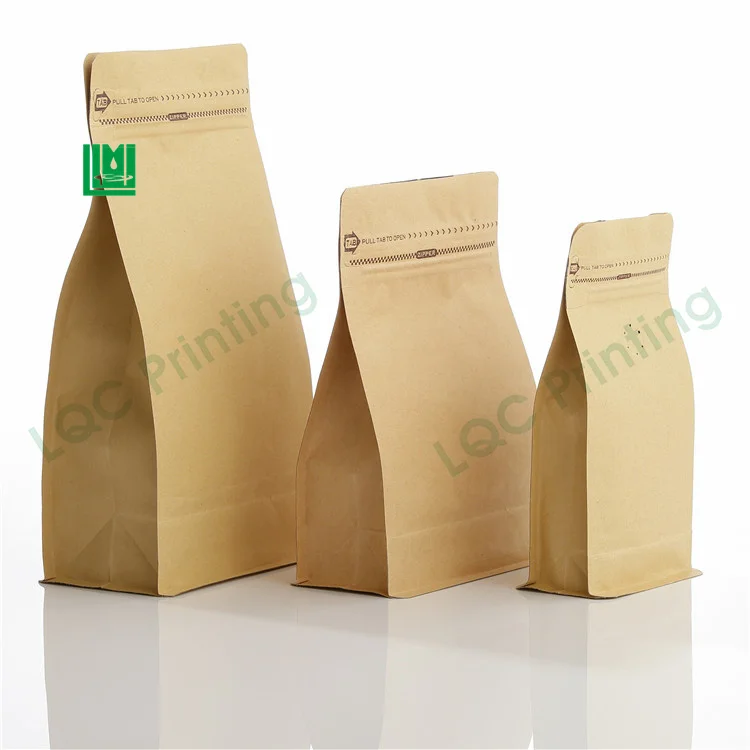 

Wholesale 250g food packaging doypack stand up pouch plain brown kraft paper bag with clear window and zip lock for tea snack