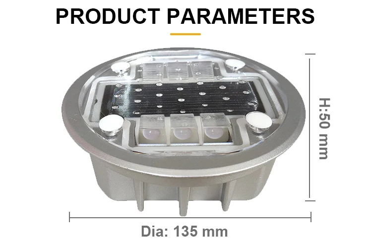 NOKIN Aluminum LED 30T Resistance Solar Road Stud for highway