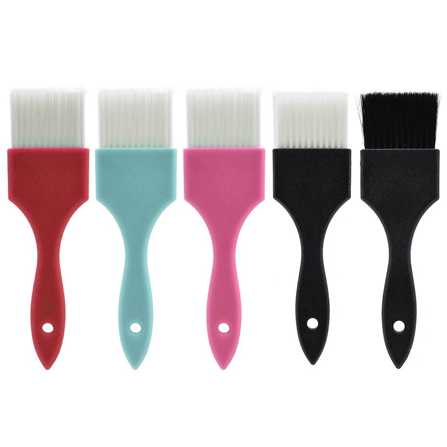 

New Hair Dyeing And Backing Brush Plastic Hairdressing Tools Multi Color Tinting Brushes, As pic