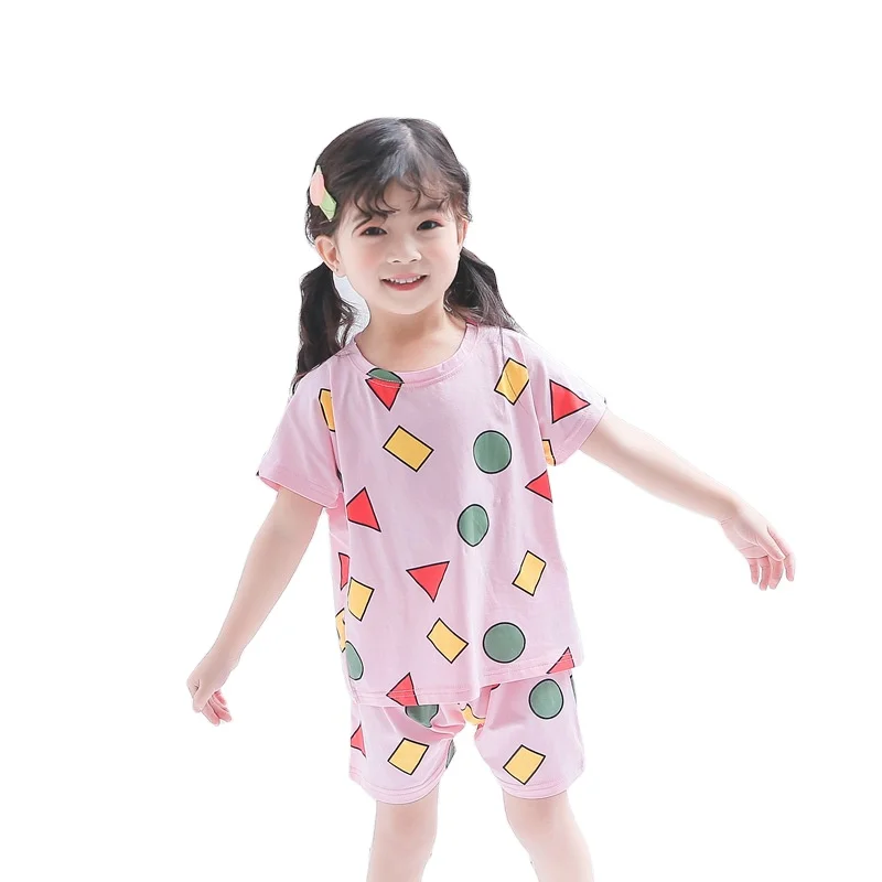 

Children's pajamas summer cotton girls pajamas summer students