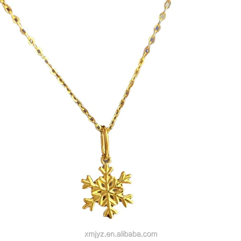 

Certified In Stock Wholesale 5G Gold Football Necklace Pure Gold 999 New Set Chain 24K Pure Gold Love God Cupid Necklace