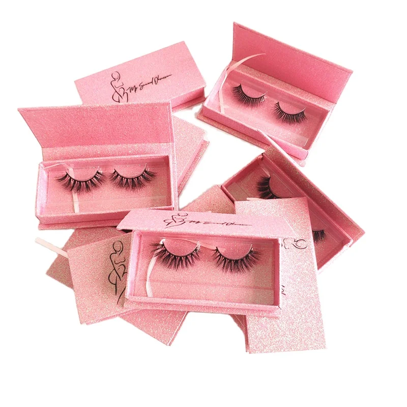 

Full Strip Lashes 25mm Mink Eyelash With Custom Logolashbox packaging 3D Real Mink Lashes 3D Wholesale Vendor
