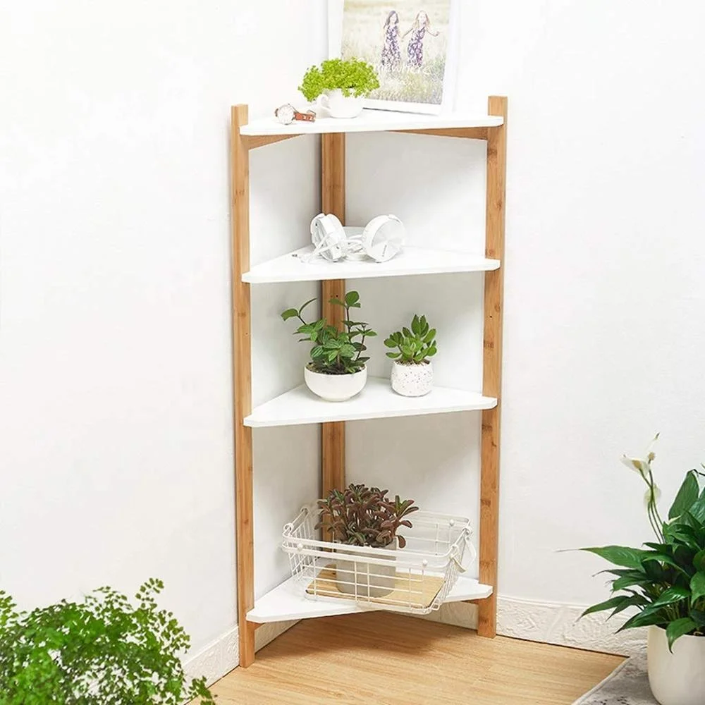

Multi-functional Storage Organizer 3-Tier Tower Free Standing Rack Bamboo Bathroom Shelf, Natural
