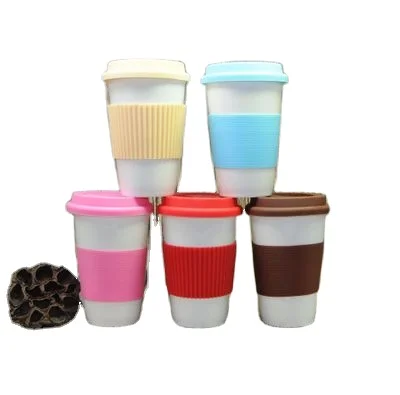 

Mikenda ceramic silica gel lid thermal insulation customized logo single-layer silica gel set cup