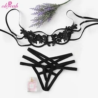 

Private label intimates underwire appliques bondage harness sexy lingerie