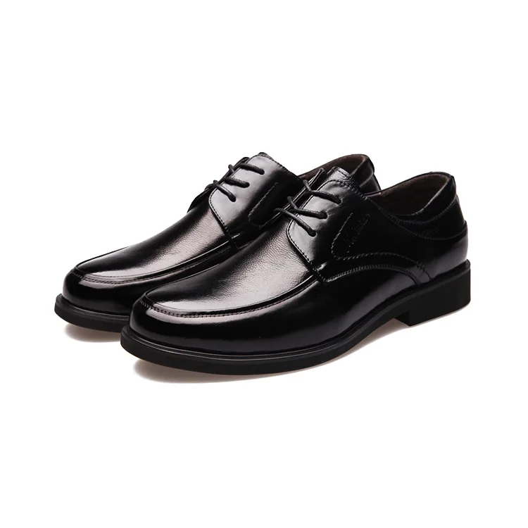 

Unique and Novel Style First Layer of Cow Skin Mens Shoes Italian for Formal Occasions, Black + brown