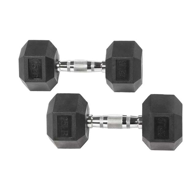 

Training Equipment Gym Barbell Fixed Color Rubber Coated Hex Dumbbell Weights, Custom color