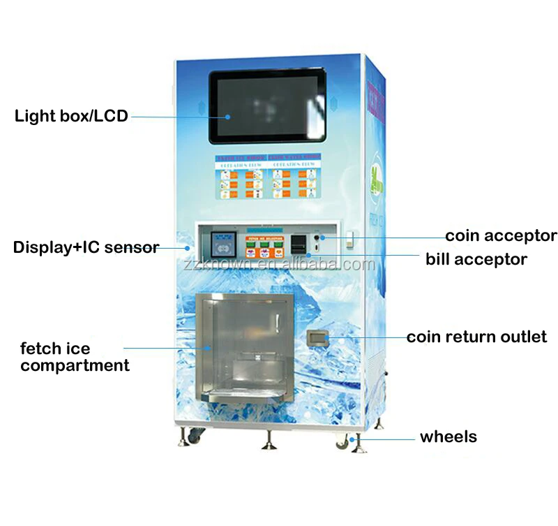 200gpd Commercial Coin Operated Bottle Purified Water Vending Machine