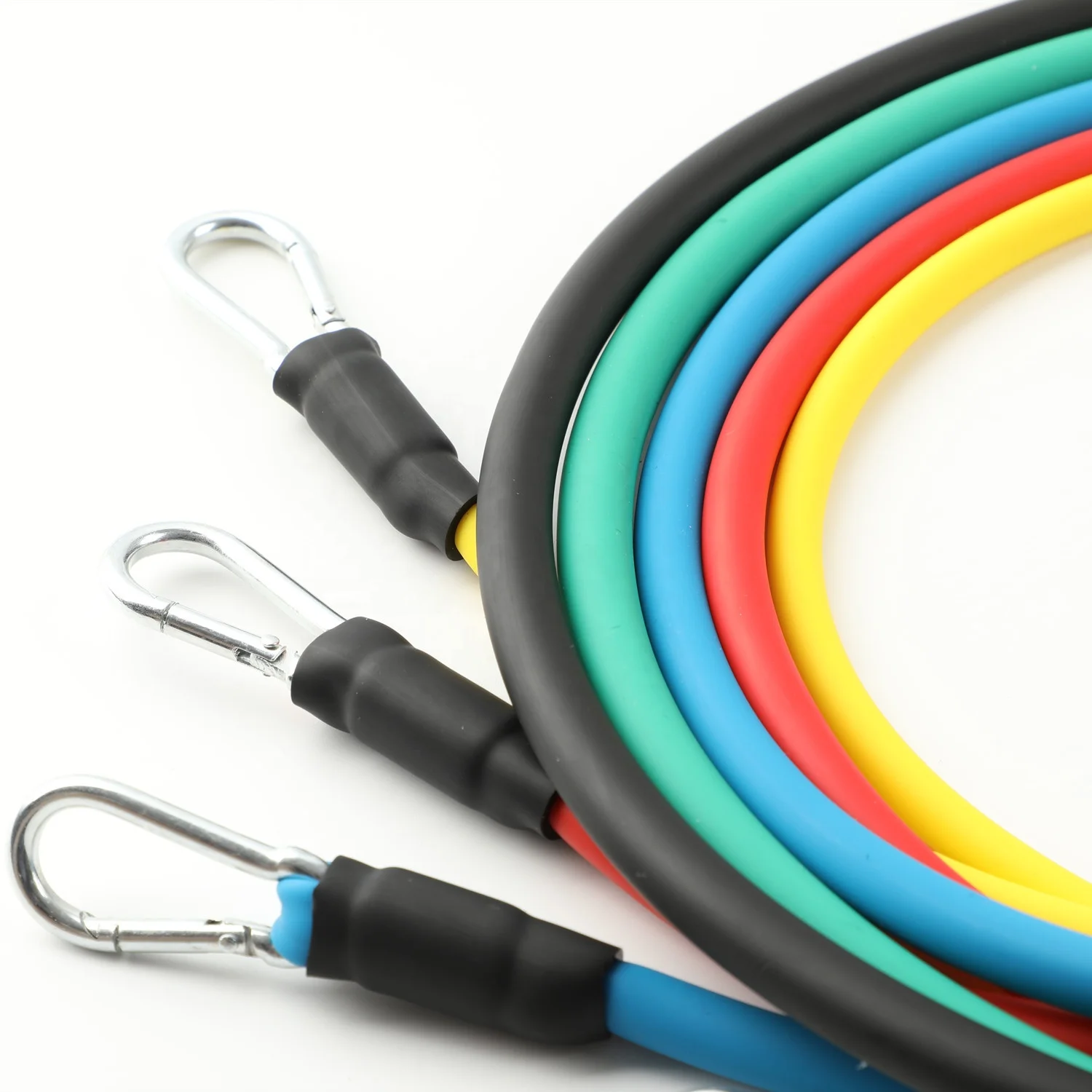 

100% Latex 11 pcs resistance bands tube sets