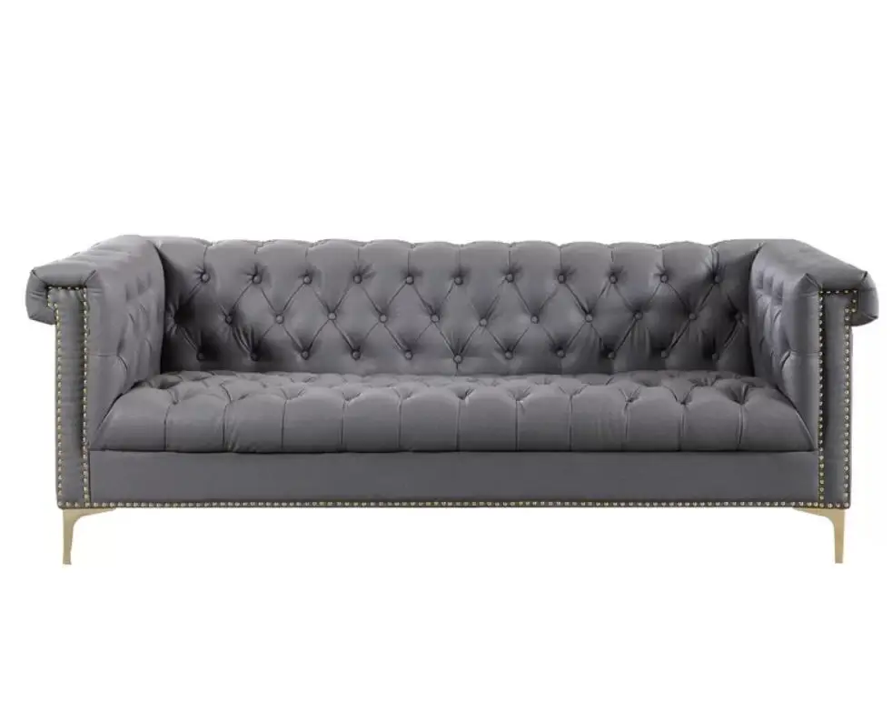 
Hot Sell Living Room PU Leather Chesterfield Sofa 