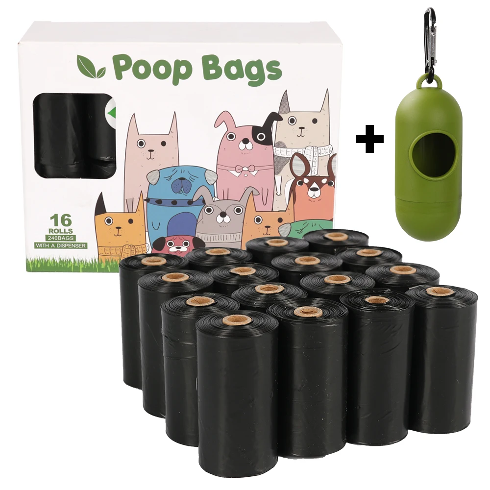 

Hot selling single boxse 60 120 150 270 360 bags EPI biodegradable dog poop waste bag