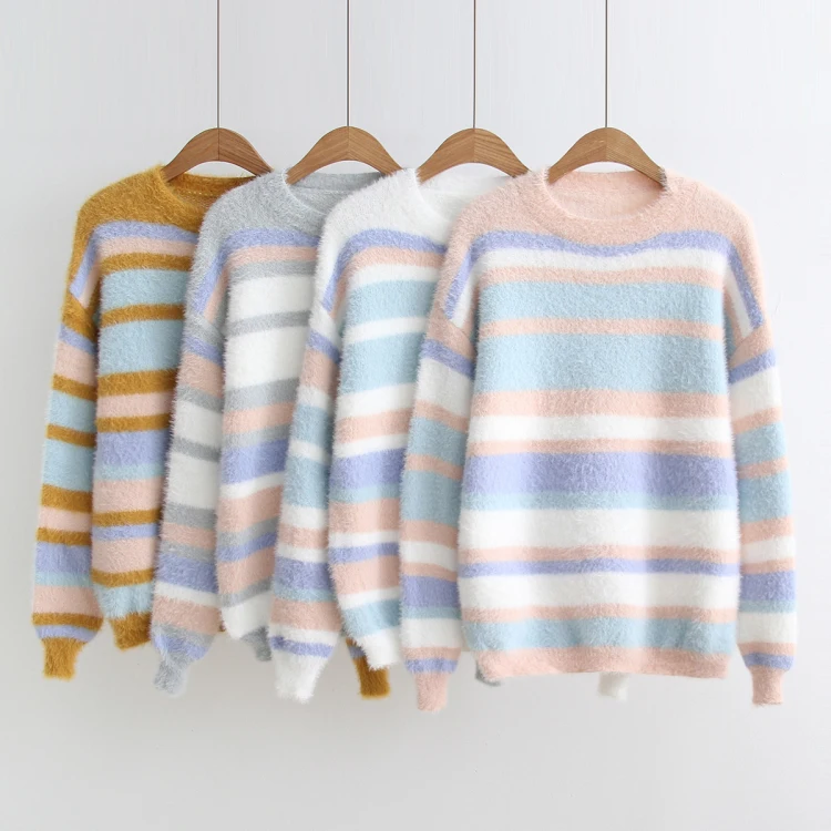 

Mix style mix color women long-sleeved knitted sweaters Stock