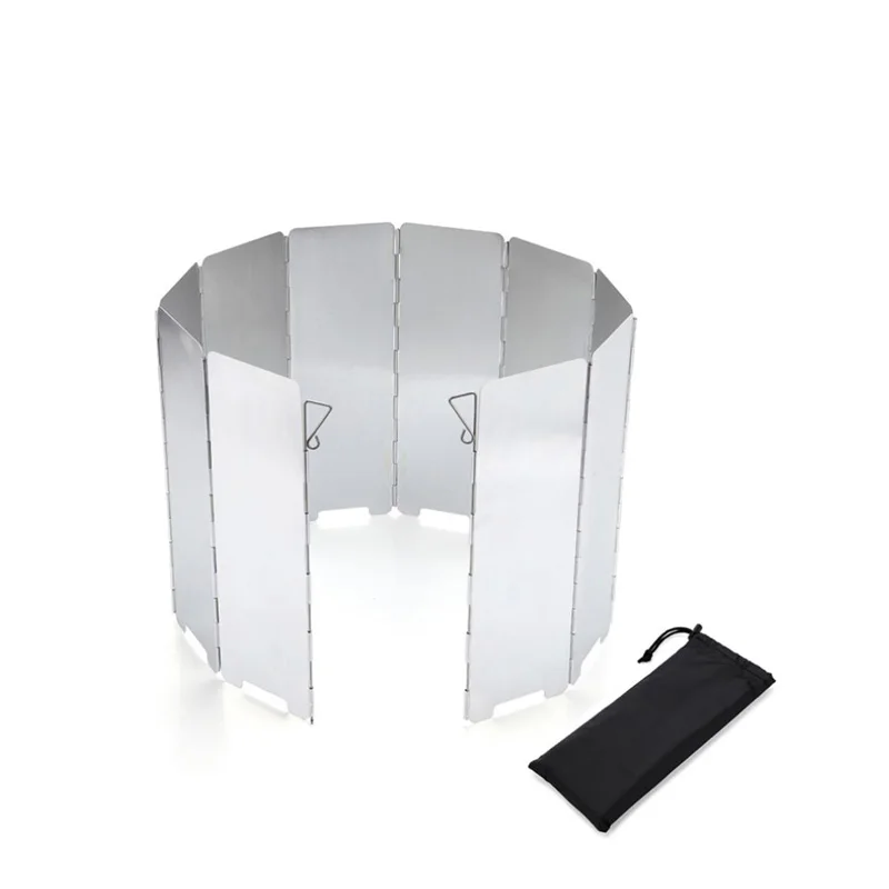 

Supuer ultralight outdoor camping stoves 8 plates wind shield