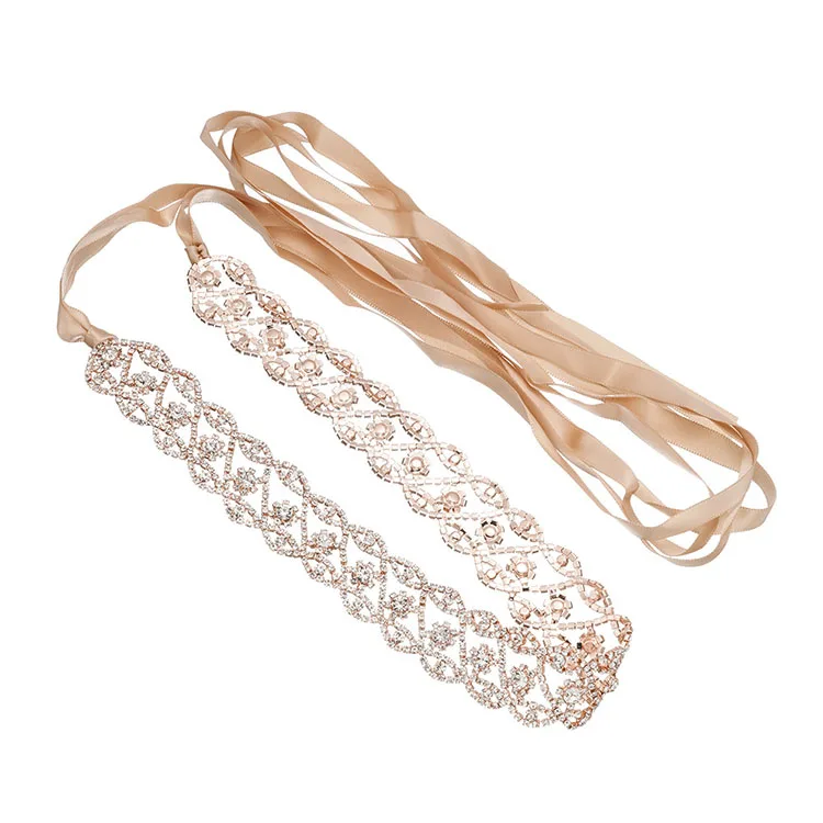 
Alibaba New Design Waist Decoration Luxury Diamond Belts Wedding Dress Accessories Waist Chain Versatile Crystal Belts 