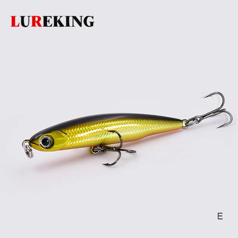 

Hot Sale W1002 Hard ABS Plastic 48mm 3.5g Slow Sinking Fishing Hard Pencil Lure Vibration Bait Fishing Pesea