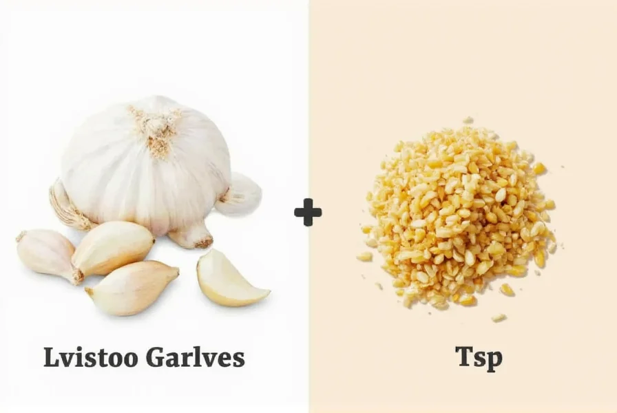 2 Cloves Garlic to Tsp: Exact Conversion Chart & Tips