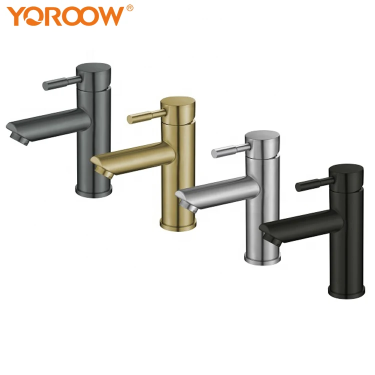 

Gold Bathroom BasinFaucet Mixer Single Hole Modern Vanity Faucet Single Handle 304 Stainless Steel Bathroom Sink Faucet