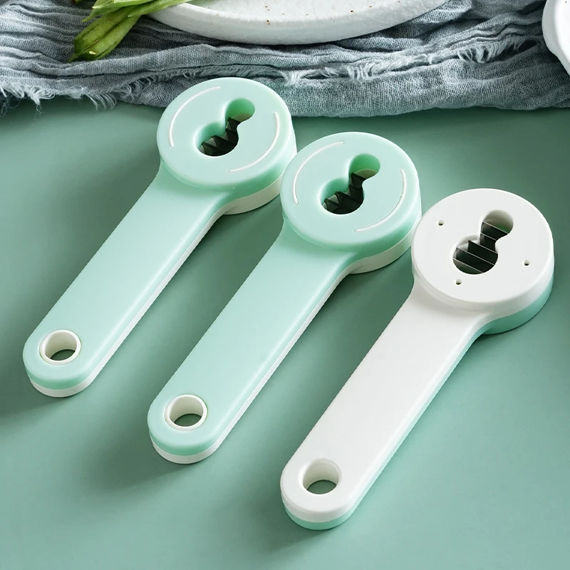 

Hot Sale Quality Plastic Stainless Steel Multipurpose Portable Kitchen Tools Essential, Green&white